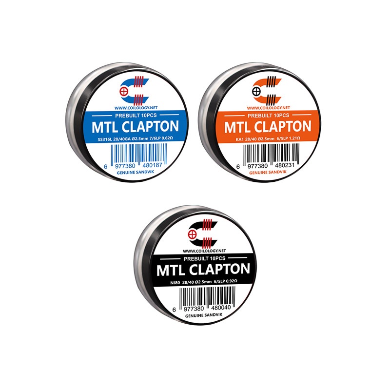Coilology Pre-built MTL Clapton Coil 10pcs